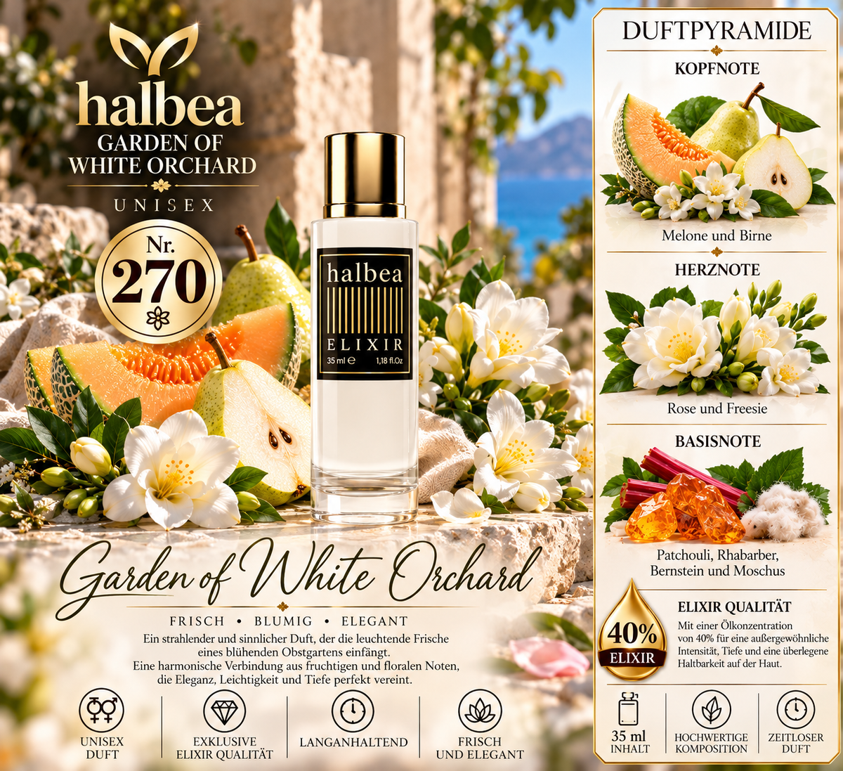 Garden of White Orchard - Unisex Parfum 35ml Elixir 270