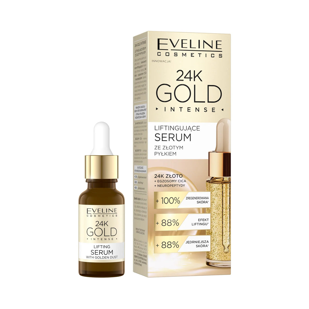 Eveline Cosmetics 24K Gold Intense – Lifting-Serum mit Goldstaub