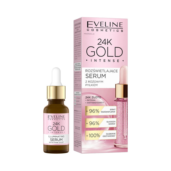 Eveline Cosmetics Illuminating Serum mit rosa Puder – Strahlender Glow