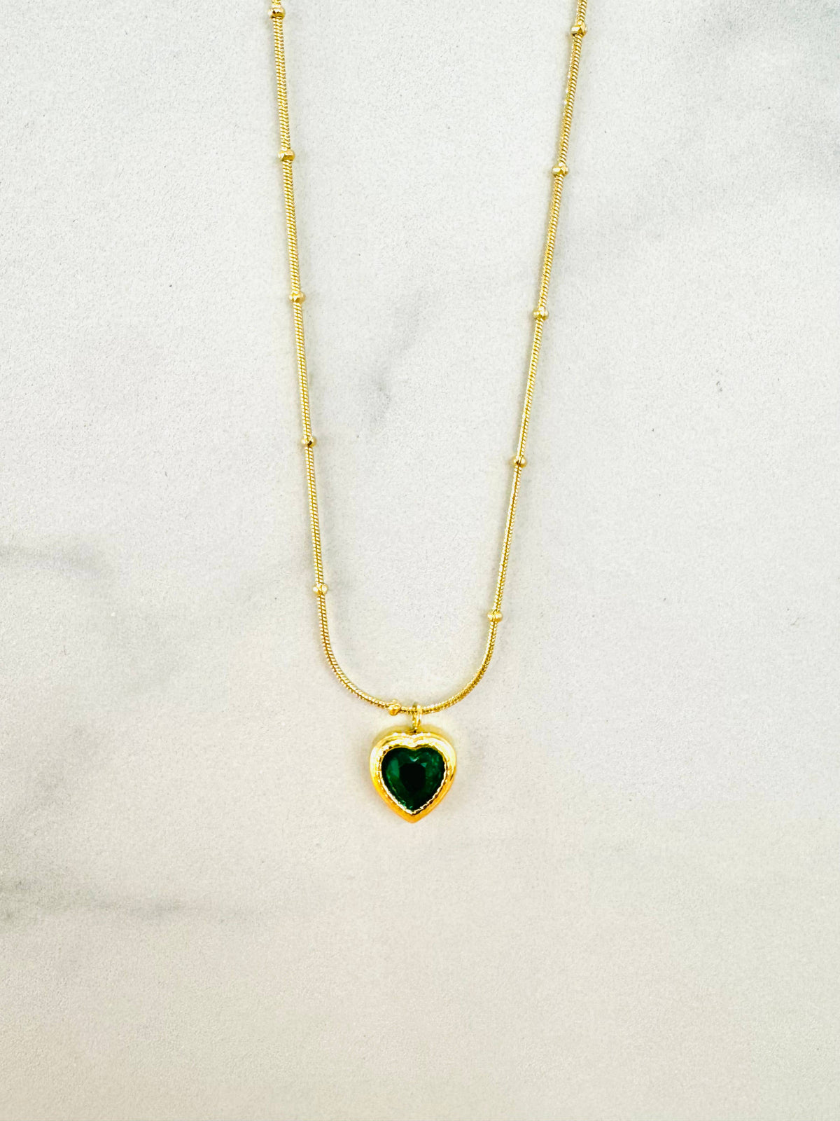 Herz-Halskette mit schwarzen Zirkonia 🖤✨