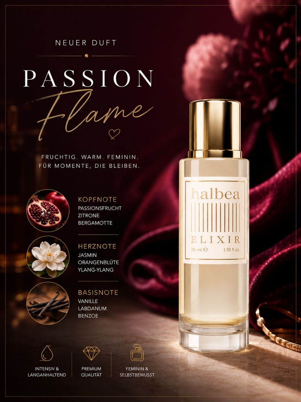 Passion Flame Damenparfum Halbea Elixir 26