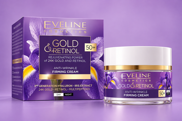 Eveline Cosmetics Gold &amp; Retinol – Anti-Falten-Creme 50+