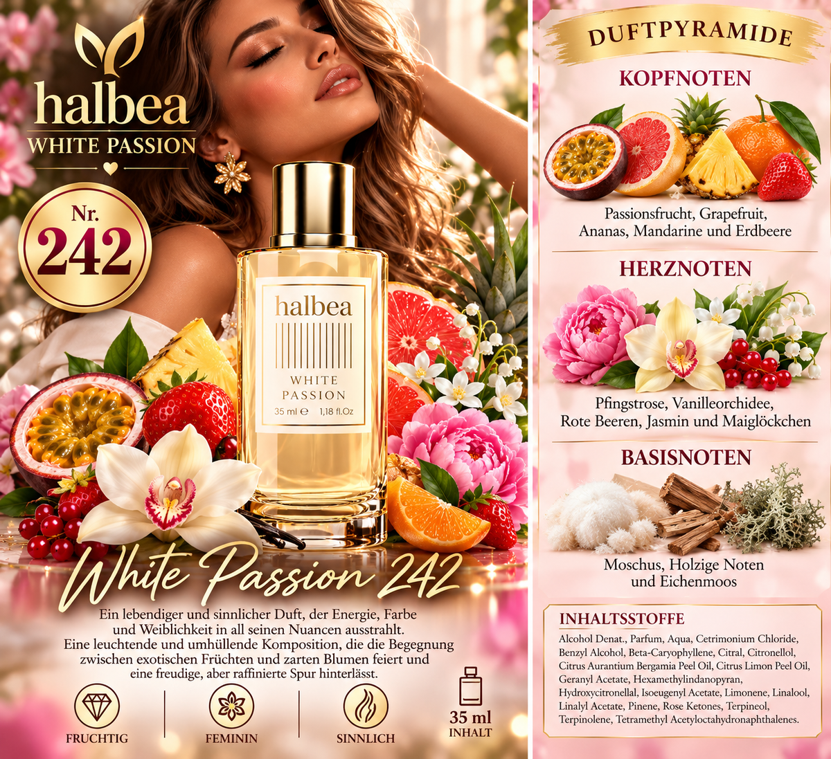 White Passion 242 - Damenparfum 35ml Elixir