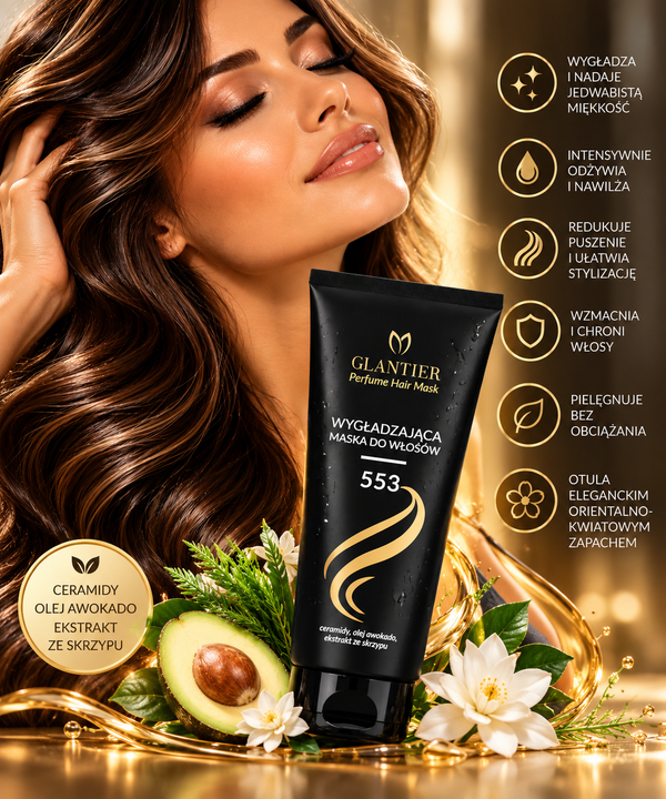 Glättende Haarmaske Glantier 553 - 200 ml