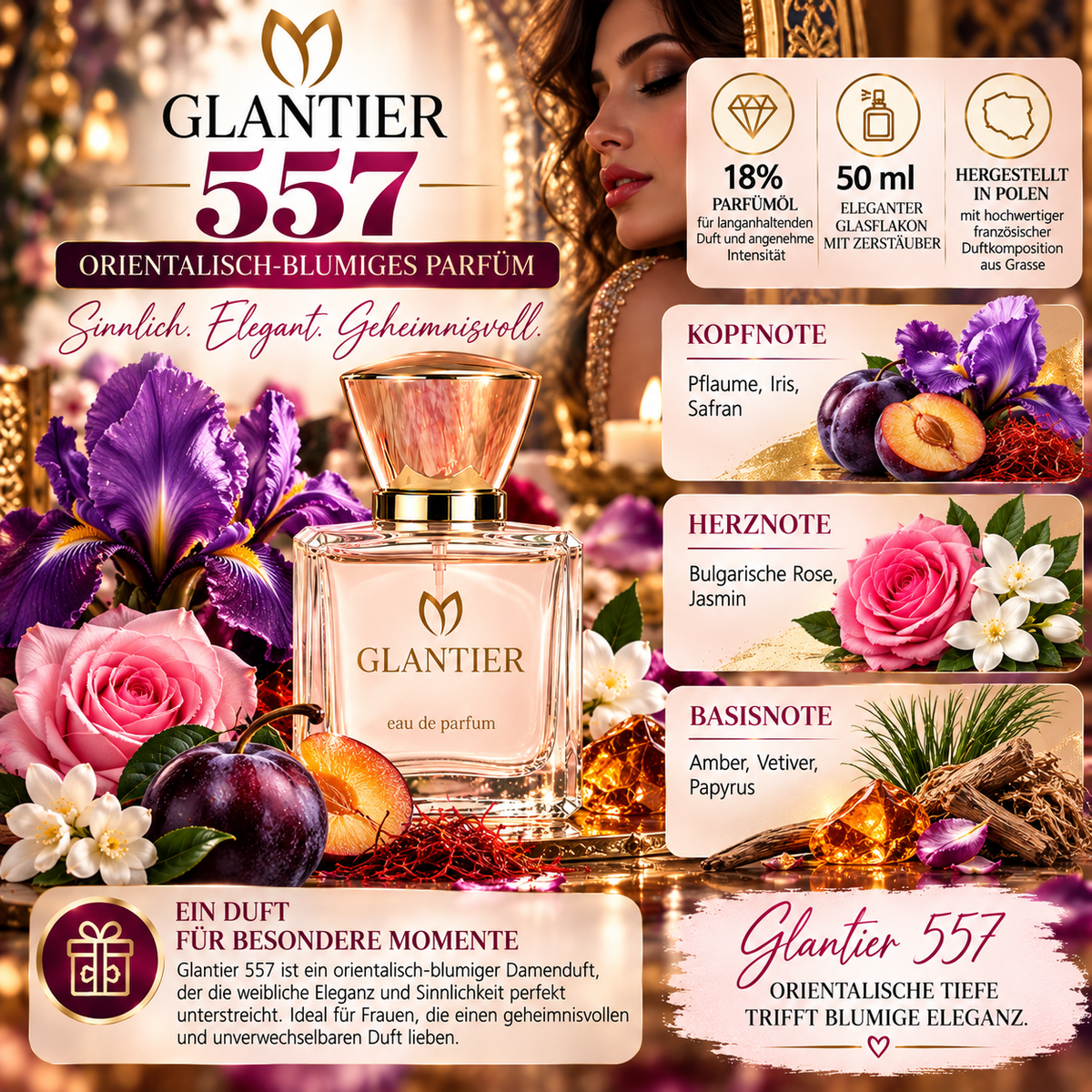 Glantier Parfüm - 557 Orientalisch-blumig
