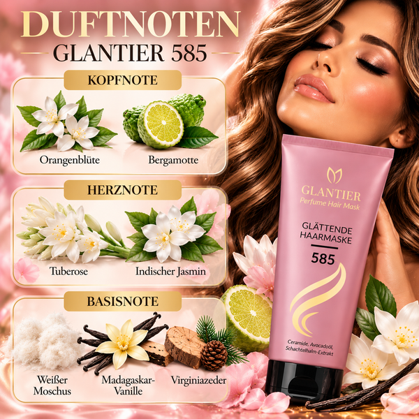 Glättende Haarmaske Glantier 585 – 200 ml