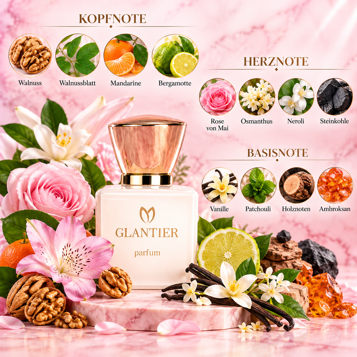 Glantier Premium-588 Früchte & Blumen