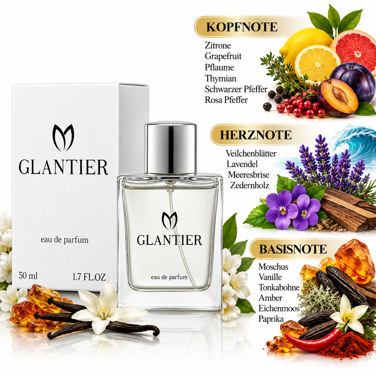 Glantier-799 Orientalisches Holzparfüm