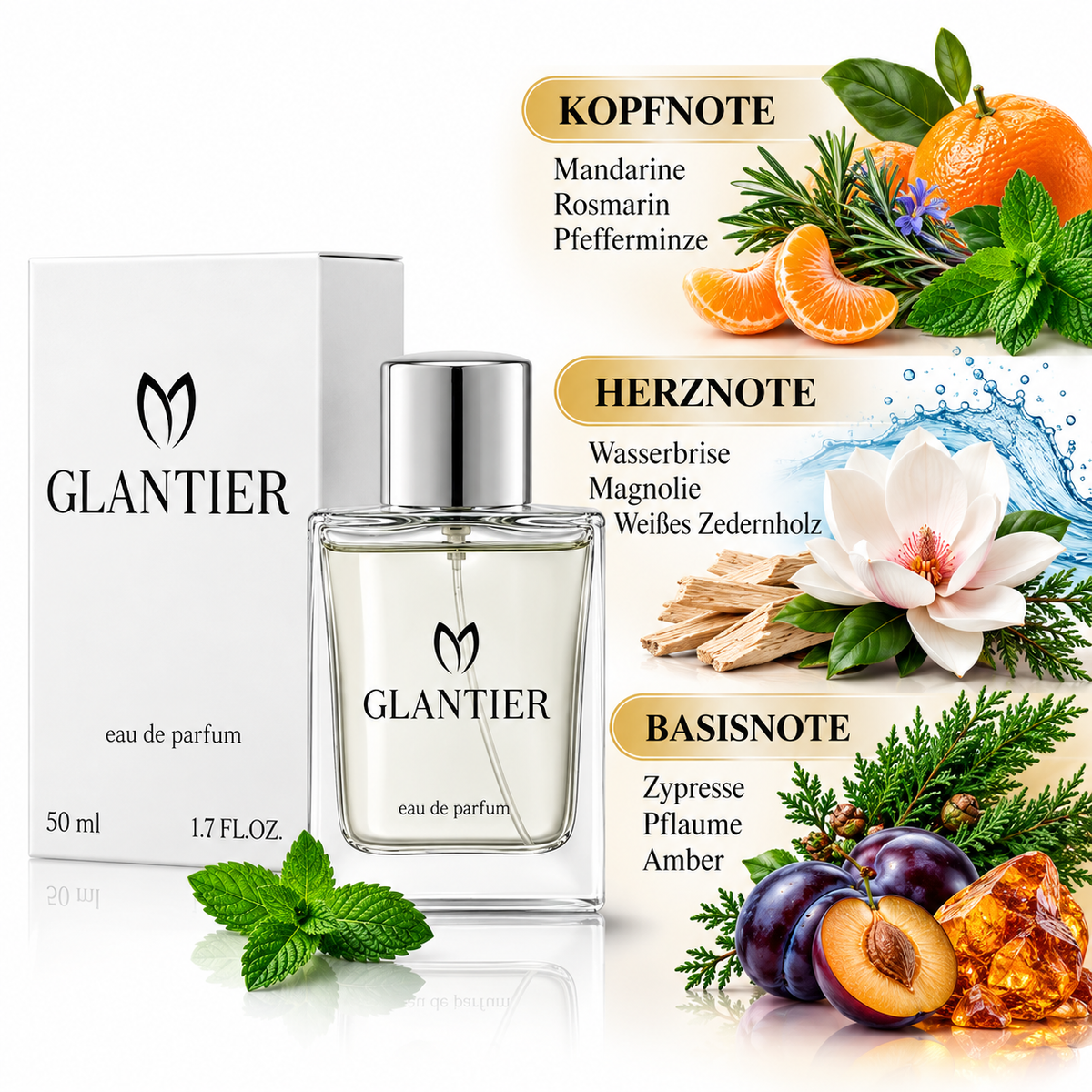 Glantier-800 Holzig-aromatisches Parfüm