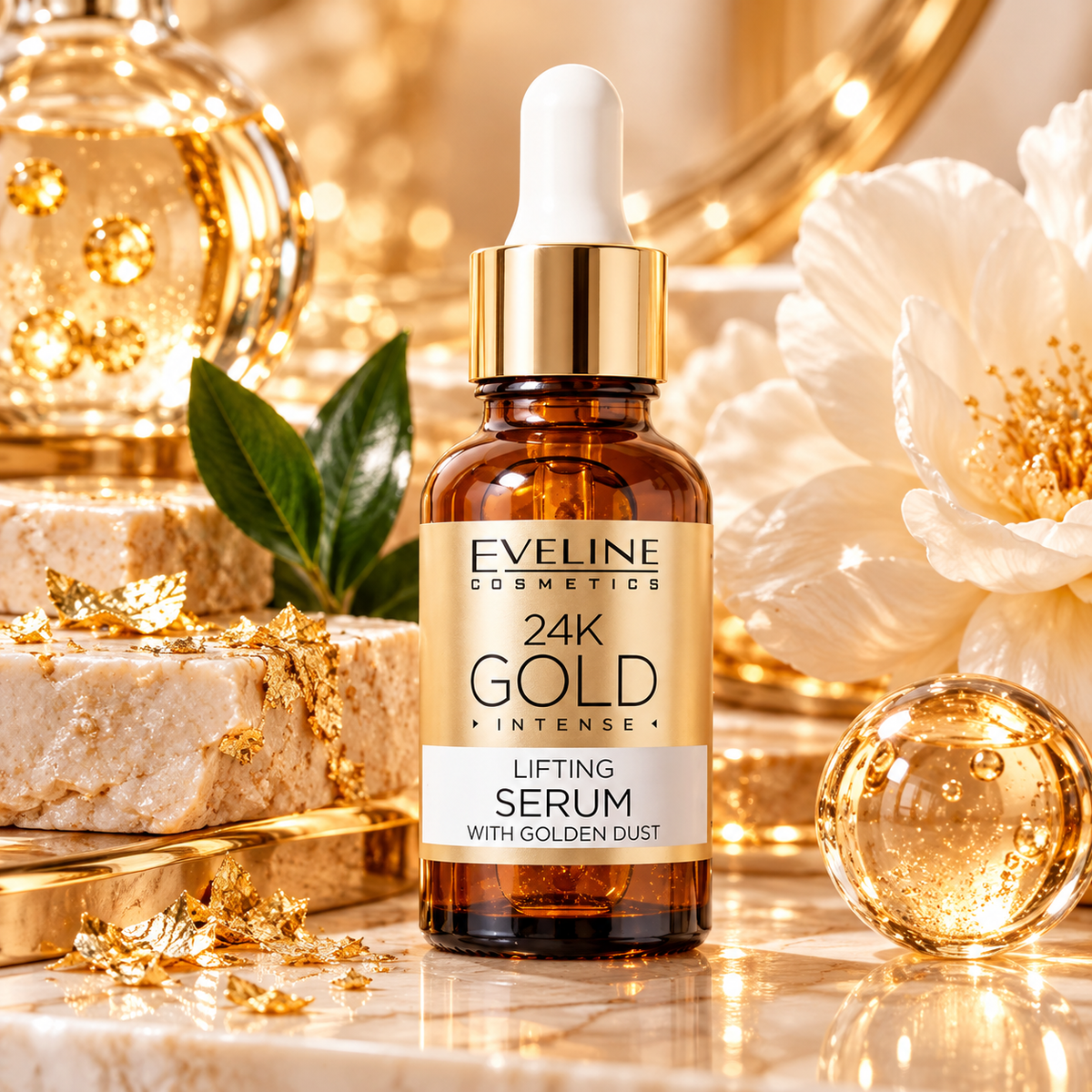 Eveline Cosmetics 24K Gold Intense – Lifting-Serum mit Goldstaub