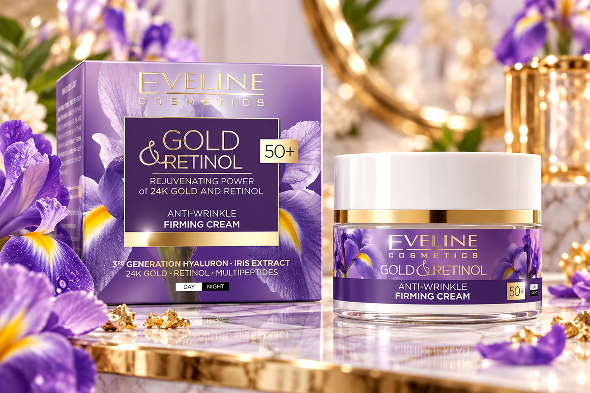 Eveline Cosmetics Gold &amp; Retinol – Anti-Falten-Creme 50+