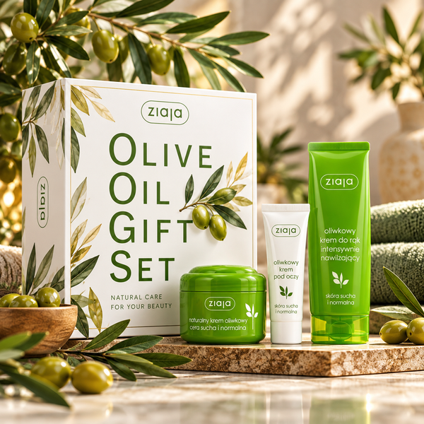 Ziaja Olive Geschenkset: Handcreme 80 ml + Gesichtscreme 50 ml + Augencreme 15 ml