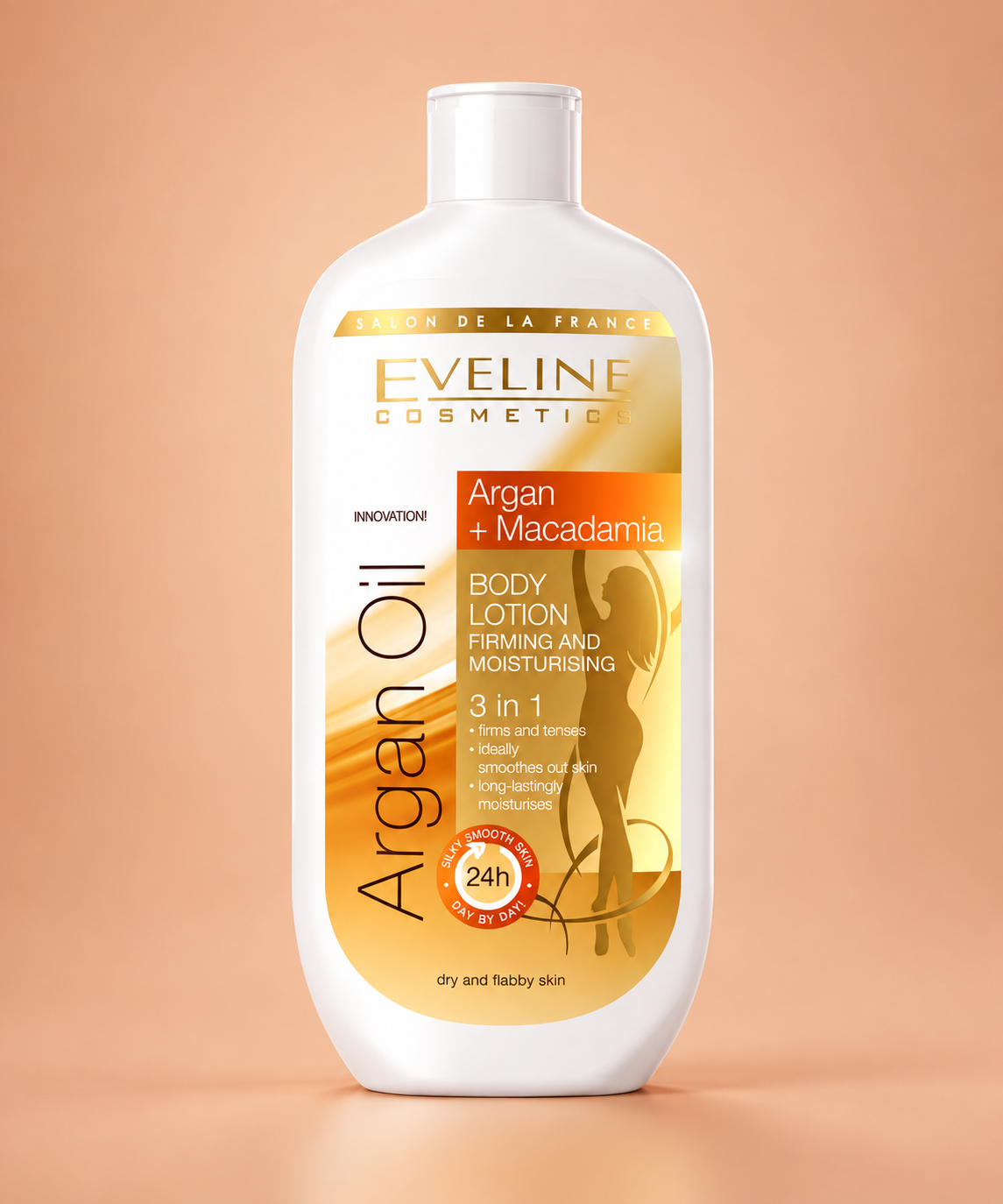 Straffende Körperlotion mit Arganöl, Macadamiaöl & Hyaluronsäure