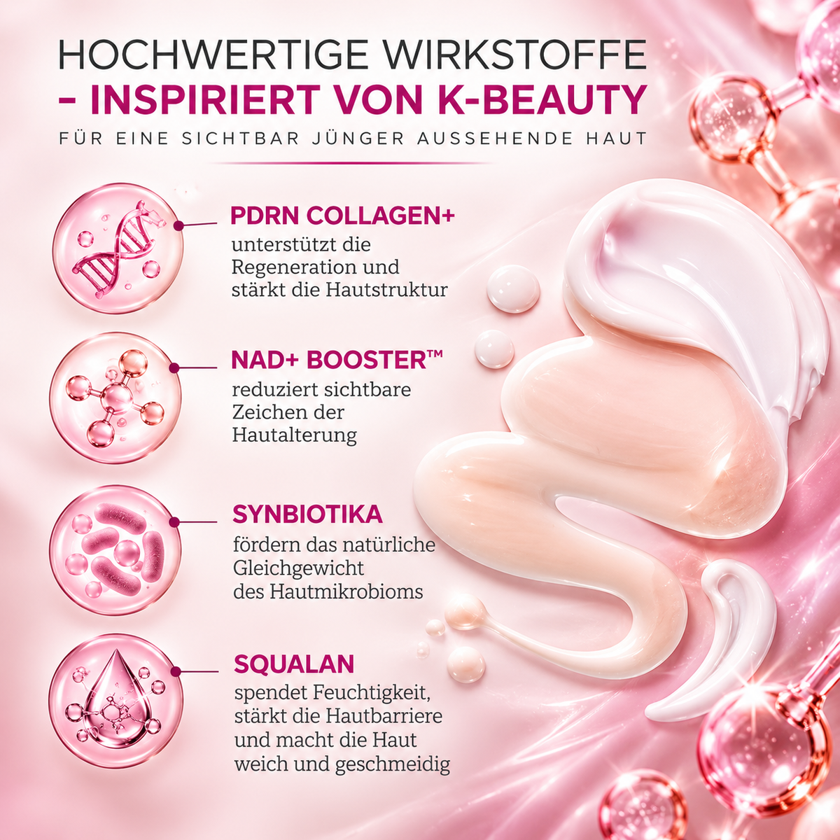 Aktive Anti-Aging-Gesichtscreme mit Lifting-Effekt