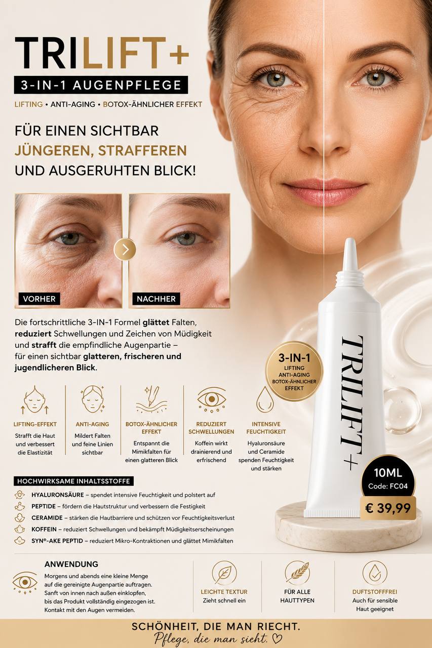TRILIFT+ - 3-in-1 Augenpflege - 10ml